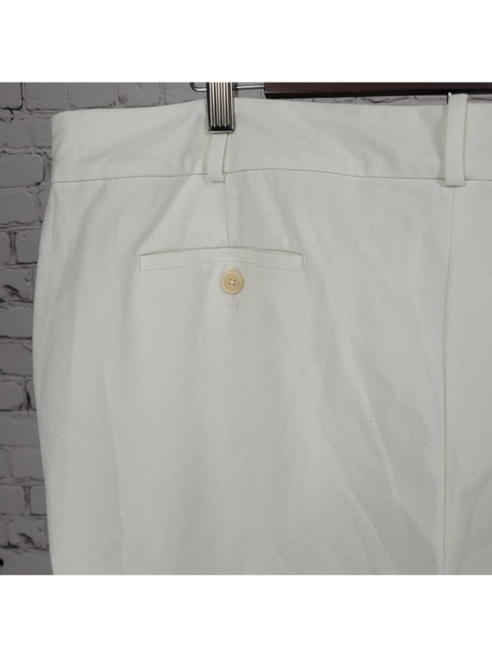 Talbots White Signature High Rise Straight Leg Lined Chino Pants 20L (41x34) - Picture 11 of 14